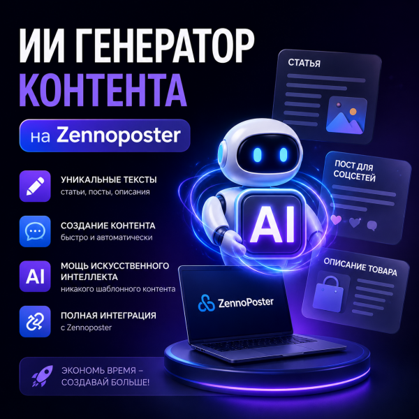 ИИ Генератор контента на ZennoPoster